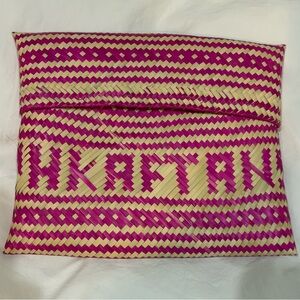 Pippa Holt straw clutch never used.